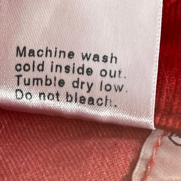 AG The Stevie Ankle Red Corduroy Cropped Jeans - Picture 7 of 12